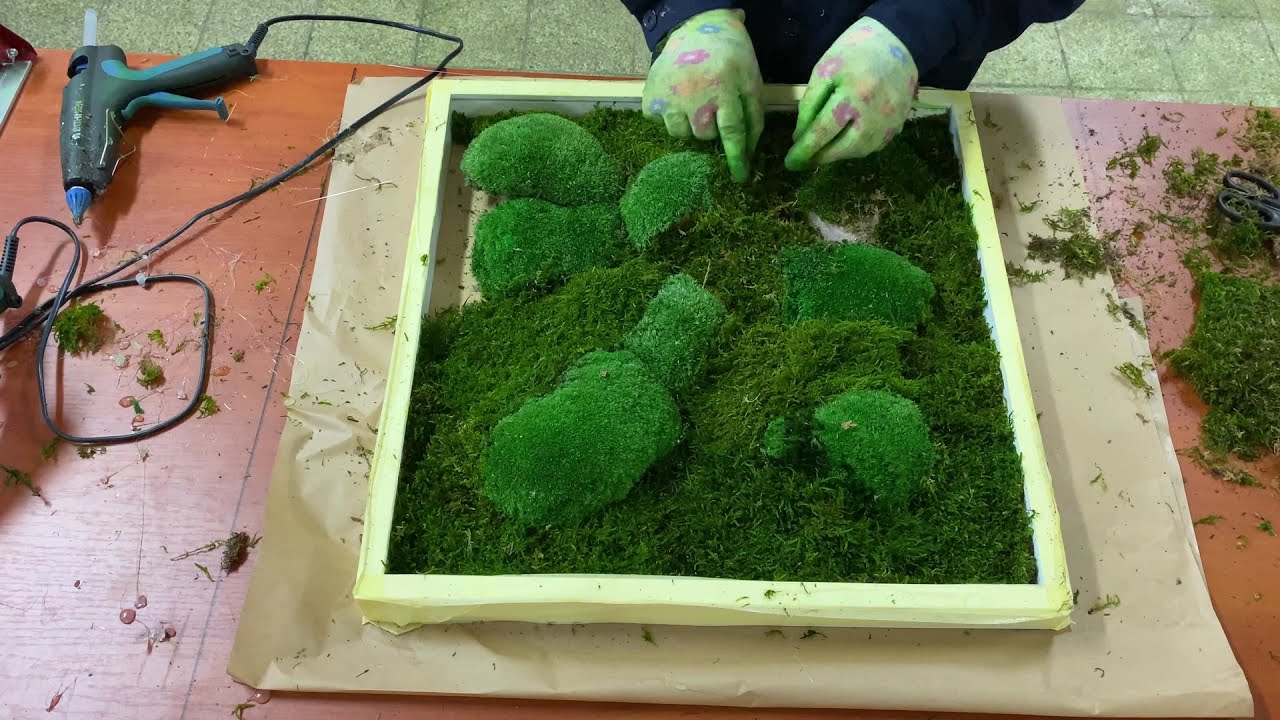 Jak wykonać obraz z mchu oraz roślin stabilizowanych
