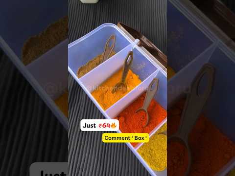 RILION Multipurpose Plastic 4 In 1 Masala Box for Kitchen
