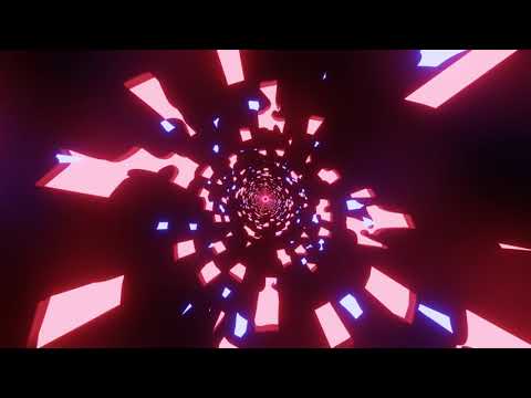 VJ LOOP NEON Red Pink Blue Tunnel Abstract Background Video Simple Lines Pattern 4k Screensaver