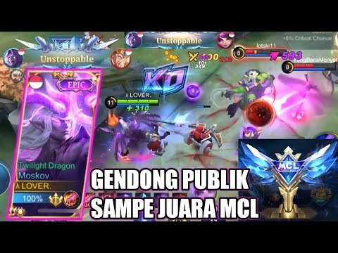 CHALLENGE MOSKOV DARI VIEWER, SOLO MCL GENDONG PUBLIK RANDOM HARUS JUARA 🏆 - MOBILE LEGENDS