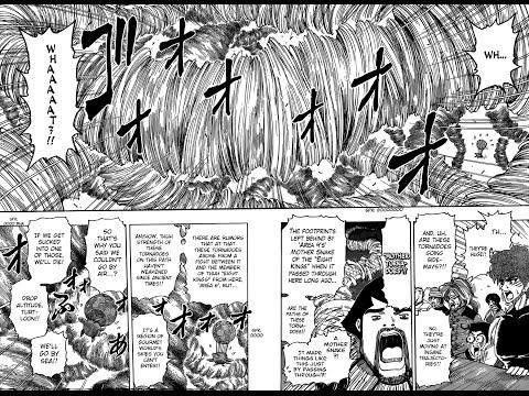 Toriko chapter 325トリコの章Manga review~fighting for survival the mother of all tornado