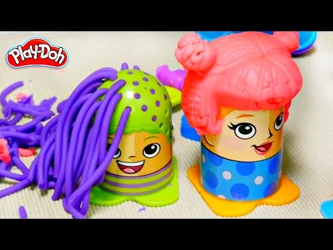 Play-Doh hair salon. Pretend play beauty hair salon.
