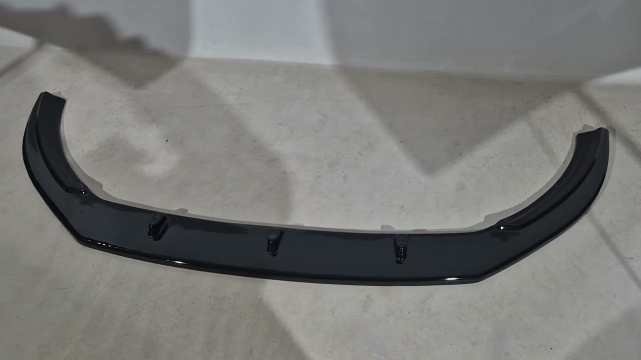 Volkswagen Passat СС 2008-2017 рр. Передня Lip накладка DPT (для R-Line, 2008-2011, чорний глянець) Video 1