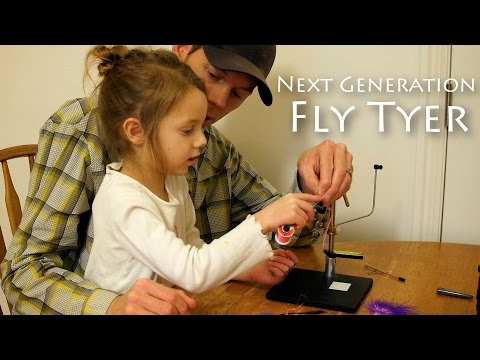 Next Generation Fly Tyer - 4 Year Old on the Vise!!!