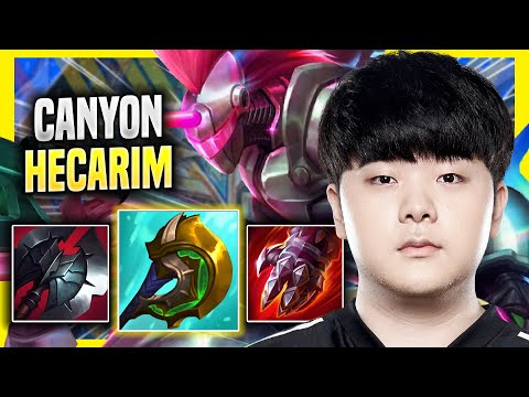 CANYON IS A BEAST WITH HECARIM! - DK Canyon Plays Hecarim JUNGLE vs Poppy!