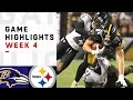 Ravens vs. Steelers Week 4 Highlights | NFL 2018