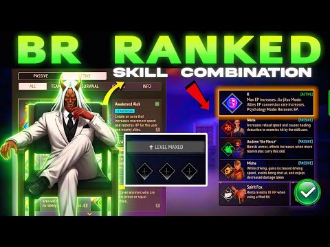 BR rank character combination - Best Character character combination in Free Fire -Skill Combination