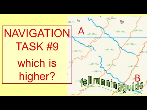 Navigation Task 9 Which is highest? #mapreading #contours #contourlines