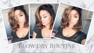 How to Blow Dry Short/Curly Hair | Ashley Bloomfield