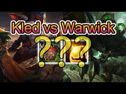 Kled VS Warwick || Diamond Elo Ranked Gameplay! || Kled the Sped ||
