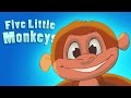 Five Little Monkeys Jumping On The Bed Nursery Rhymes Song Baby TV For Children