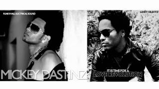 Lenny Kravitz and his twin Mickey Dastinz on the other side of the world, (Europe) 2011