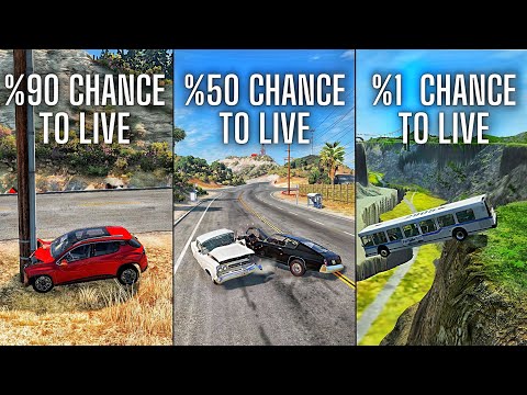 CHANCE OF SURVIVAL IN CAR CRASHES - BeamNG.Drive