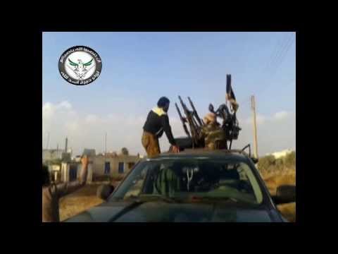 التصدي للطيران الحربي بالشيلكا من قبل كتيبة مجاهدي حوران في ريف درعا