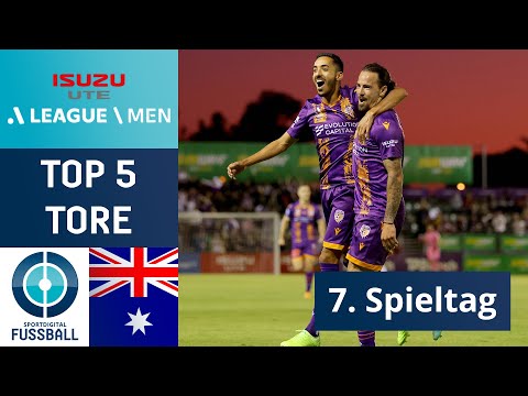 Irre Bananenflanke aus unmöglichem Winkel I Top 5 Tore I 7. Spieltag I A-League
