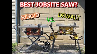 BEST JOBSITE SAW? Ridgid R4514 vs. Dewalt DWE7491