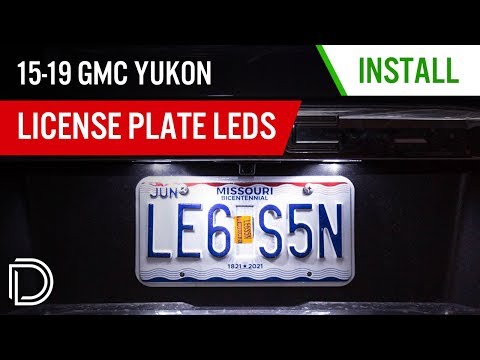 How to Install 2015-2020 GMC Yukon License Plate LEDs | Diode Dynamics