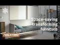 Space saving furniture that transforms 1 room into 2 or ...