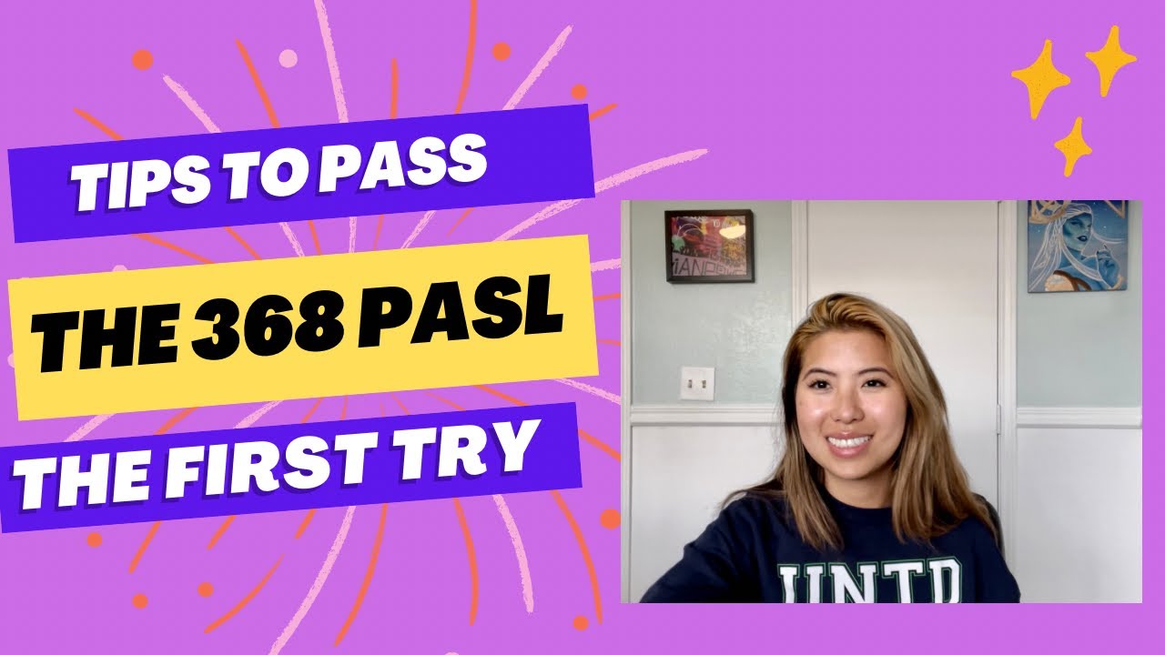 Tips to PASS the 368 PASL Principal Exam