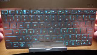 Collen Ultra Thin Universal 7 Colors Backlight Wireless Bluetooth Keyboard REVIEW