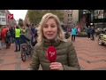 Verslag rond 9:30 uur van de onderwijsstaking in Lelystad.