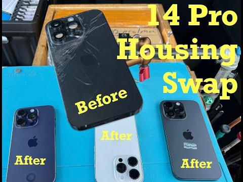 Fastest way to repair iPhone 14 Pro back glass / housing
