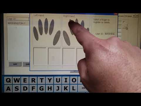 How to set up a user's fingerprint in keytrak