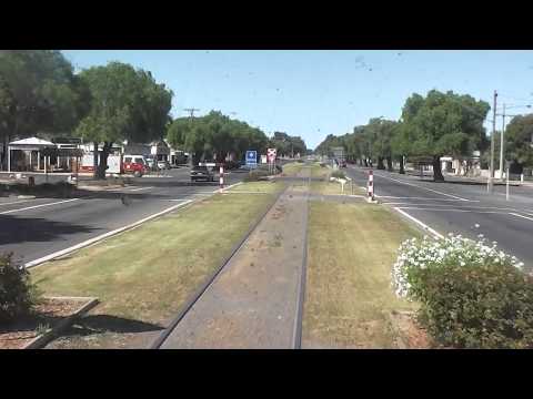 Australian Trains - A trip down Broadway (the main street of Wycheproof)