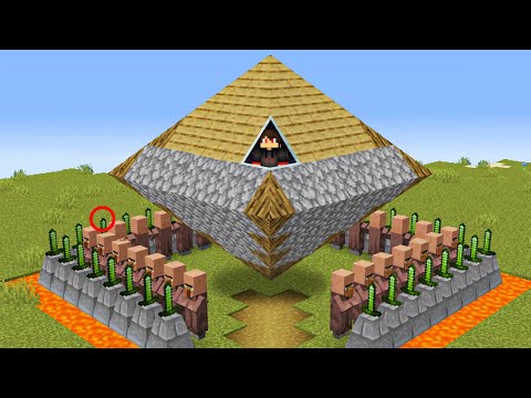 Secret Villager Base in Minecraft - Illegal Build