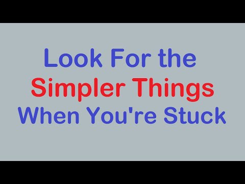 Sudoku Primer 215 - Look For Simple Things