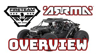 Arrma Firearm 6S BLX 1:7 4WD RTR černá,