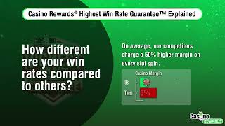 Captain Cooks Casino® presents: Casino Rewards® Highest Win Rate Guarantee™ Explained