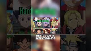 Is Gojo Actually Hardworking or Just Super Gifted? #shorts #anime #funny