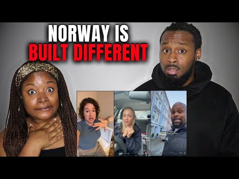 🇳🇴 American Couple Reacts to When AMERICANS Realize NORWAY is Built Different
