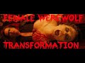 Female Werewolf Transformation - forest scene - trick or treat HD