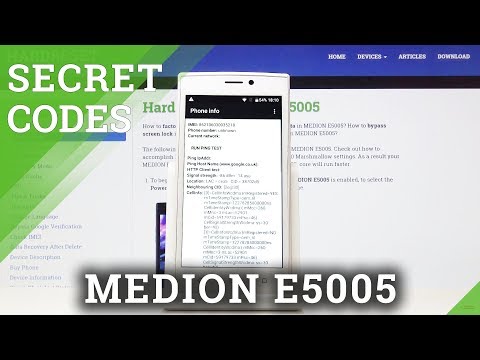 Secret Codes for MEDION E5005 - Hidden Modules