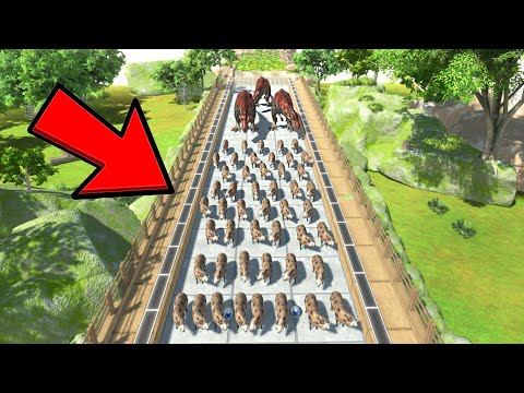 100 UNITS VS BOAR DEFENSE! SURVIVE TO VICTORY! - Animal Revolt Battle Simulator
