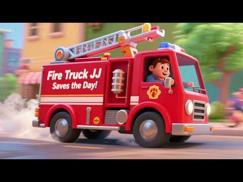 Fire Truck JJ Saves the Day! | Nursery Rhymes & Kids Songs