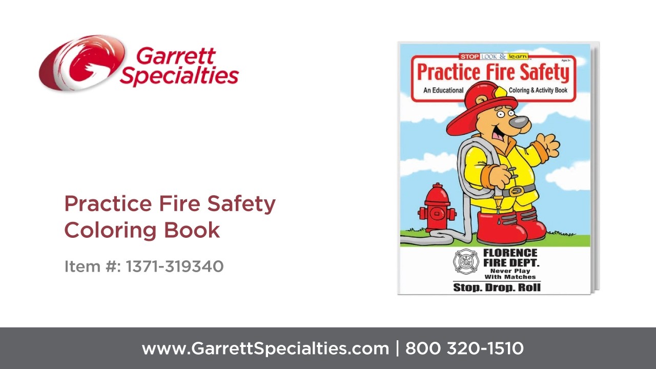 Practice Fire Safety Coloring Book