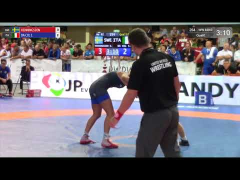 Qual. WW - 62 kg: O. HENNINGSSON (SWE) v. S. DA COL (ITA)