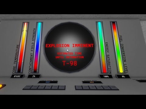 Draconic Reactor Simulator startup and meltdown controls Pov (Roblox)