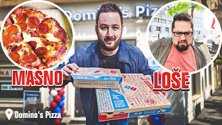 PROBALI SMO DOMINOS PIZZU *američka PREVARA* (masno & LOŠE?!) | FAST FOOD REVIEW