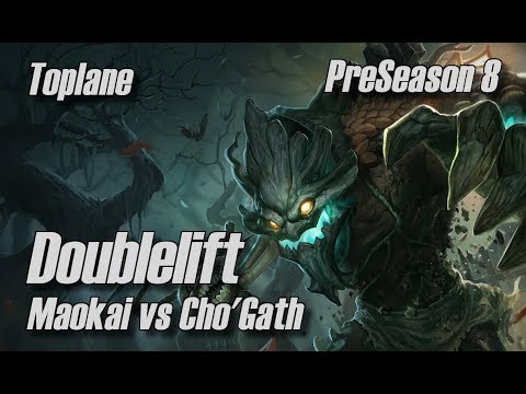 Doublelift - Maokai vs Cho'Gath Toplane - PreSeason 8