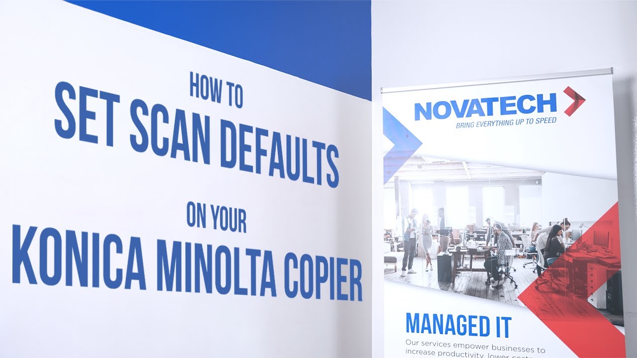 How to Set Default Scan Settings on Konica Minolta