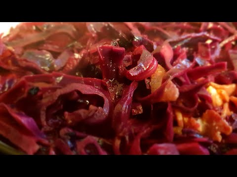 Braised Red Cabbage - sweet and sour Cabbage, Christmas sides