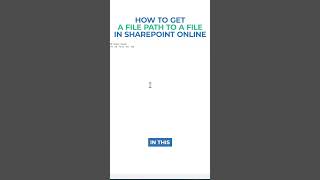 How to get a file path to a file in SharePoint Online