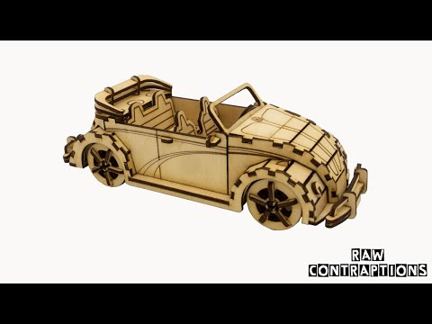 Laser Cut VW Bug Puzzle Assembly Video