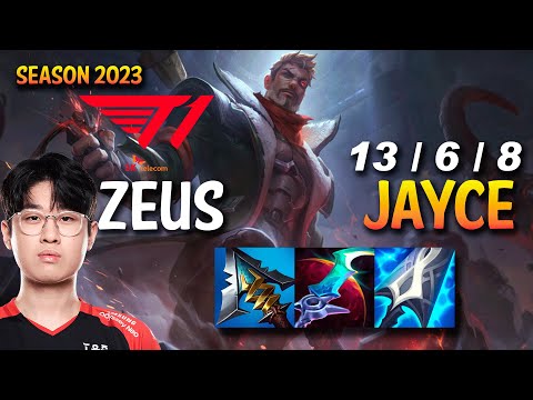 T1 Zeus JAYCE vs KENNEN Top - KR Ranked