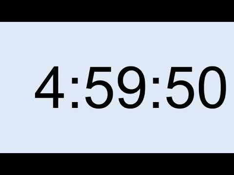 5 horas no cronômetro