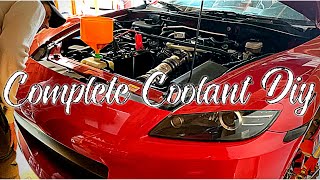 MAZDA RX8 DIY COMPLETE COOLANT SWAP AND BLEED PROCEDURE